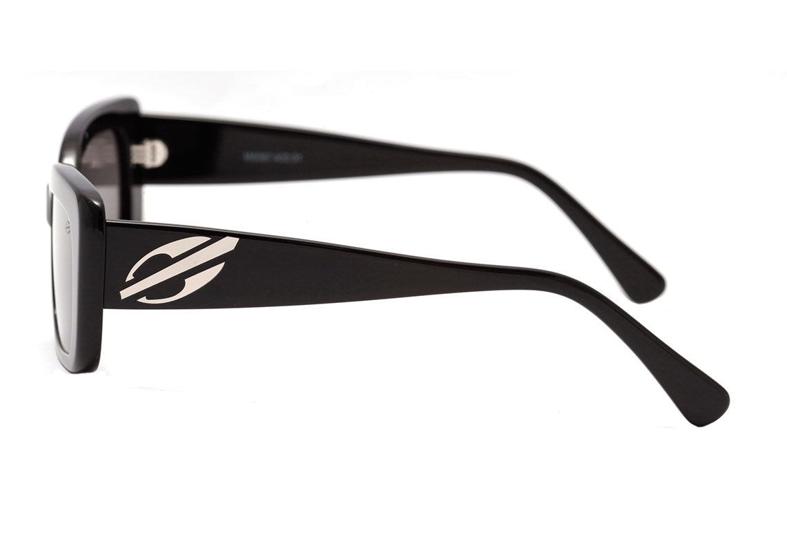 Mormaii Tainah Juanuk M0087 Preto Brilho / Cinza Unico - Lente 5,4 cm