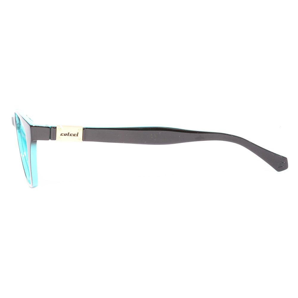 COLCCI BANDY 1 CLIP ON - Preto e Azul Brilho/ Dourado Espelhado Polarizado Lente 5,2 cm