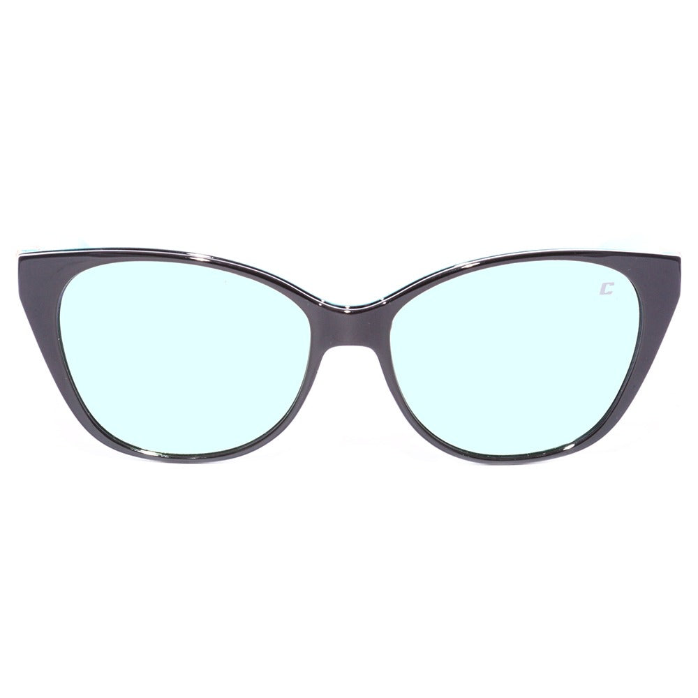 COLCCI BANDY 1 CLIP ON - Preto e Azul Brilho/ Dourado Espelhado Polarizado Lente 5,2 cm