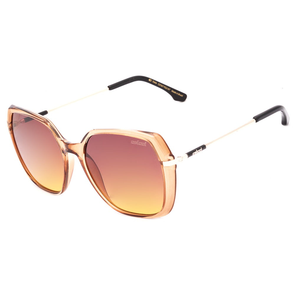 Colcci Stela Marrom Translúcido e Dourado Brilho/ Marrom Degradê - 57 mm