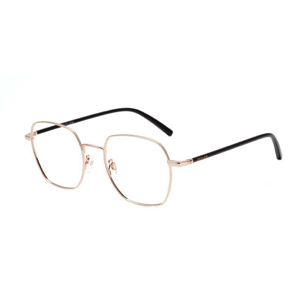 Atitude Attach Brusc Clip On 04A Dourado e Preto Brilho/ Marrom Degradê - Grau - 51 mm