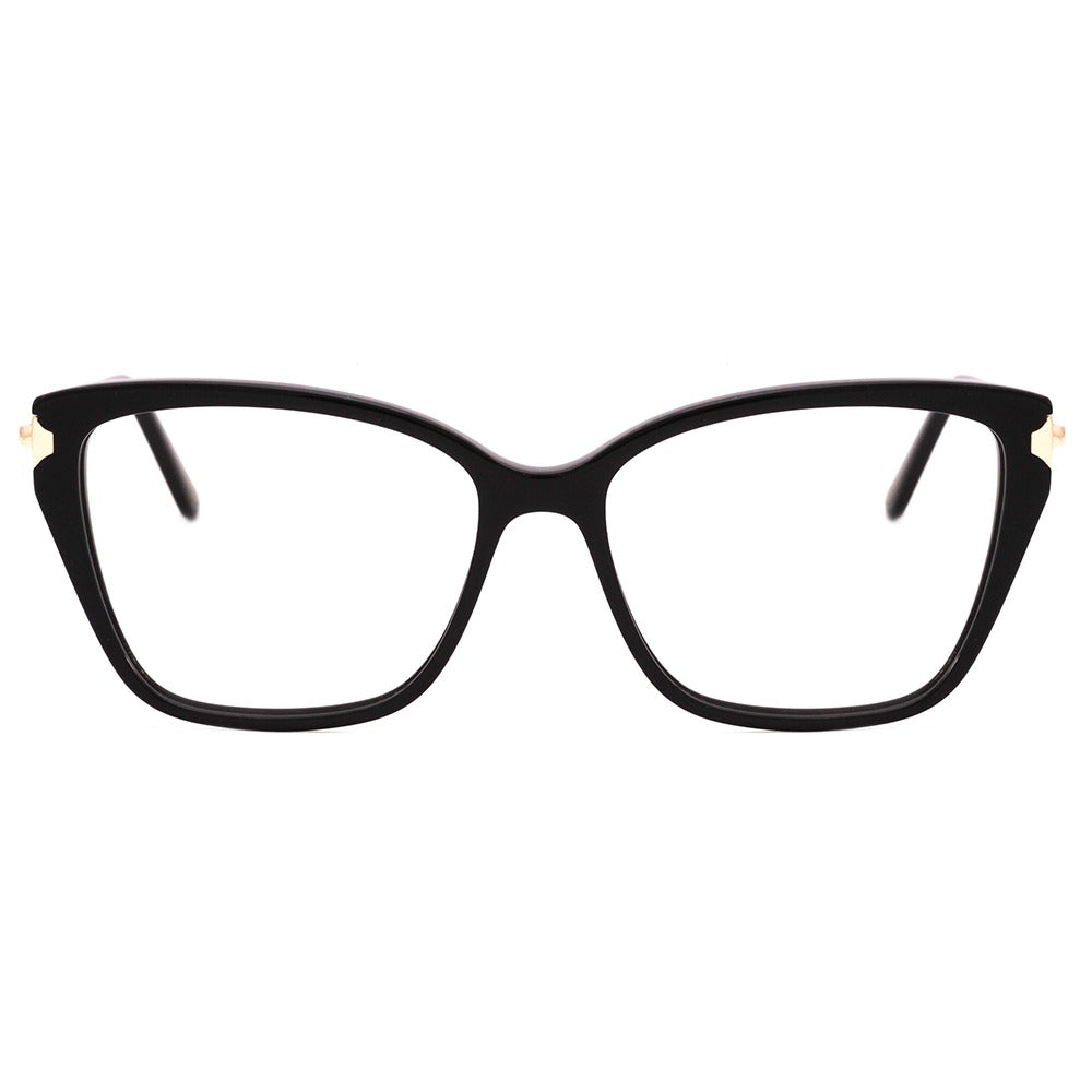 Óculos da Grau Bulget BG7100 A01 Preto e Dourado Brilho - 55 mm