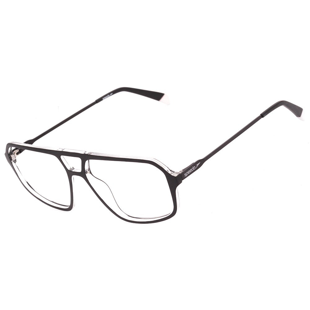 Speedo SP7036 A01 Preto Fosco e Transparente Brilho - 56 mm - Grau