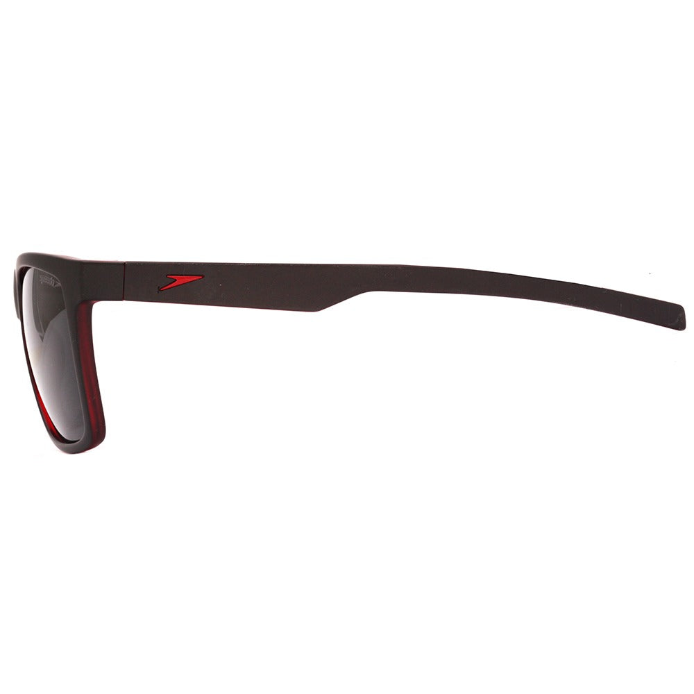 Speedo Gran Fondo H03 Preto e Vermelho Fosco/ Preto Polarizado - Lente 6,0 cm