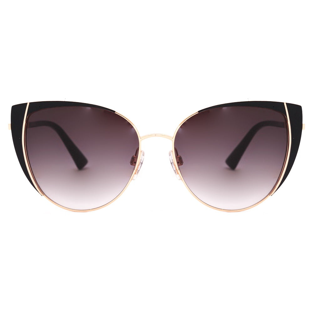 Ana Hickmann AH 3222 09A Preto e Dourado Brilho/ Preto Degradê - Lente 5,4 cm