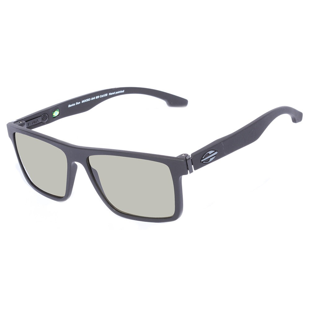 Mormaii Banks Preto Fosco/ Verde G15 Polarizado - 54 mm