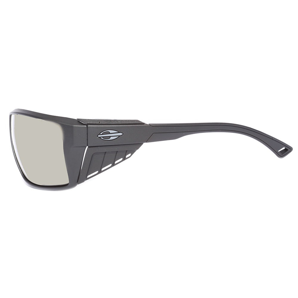 Mormaii Side Shield Preto Fosco/ Verde G15 Polarizado - Lente 7,0 cm - Sol