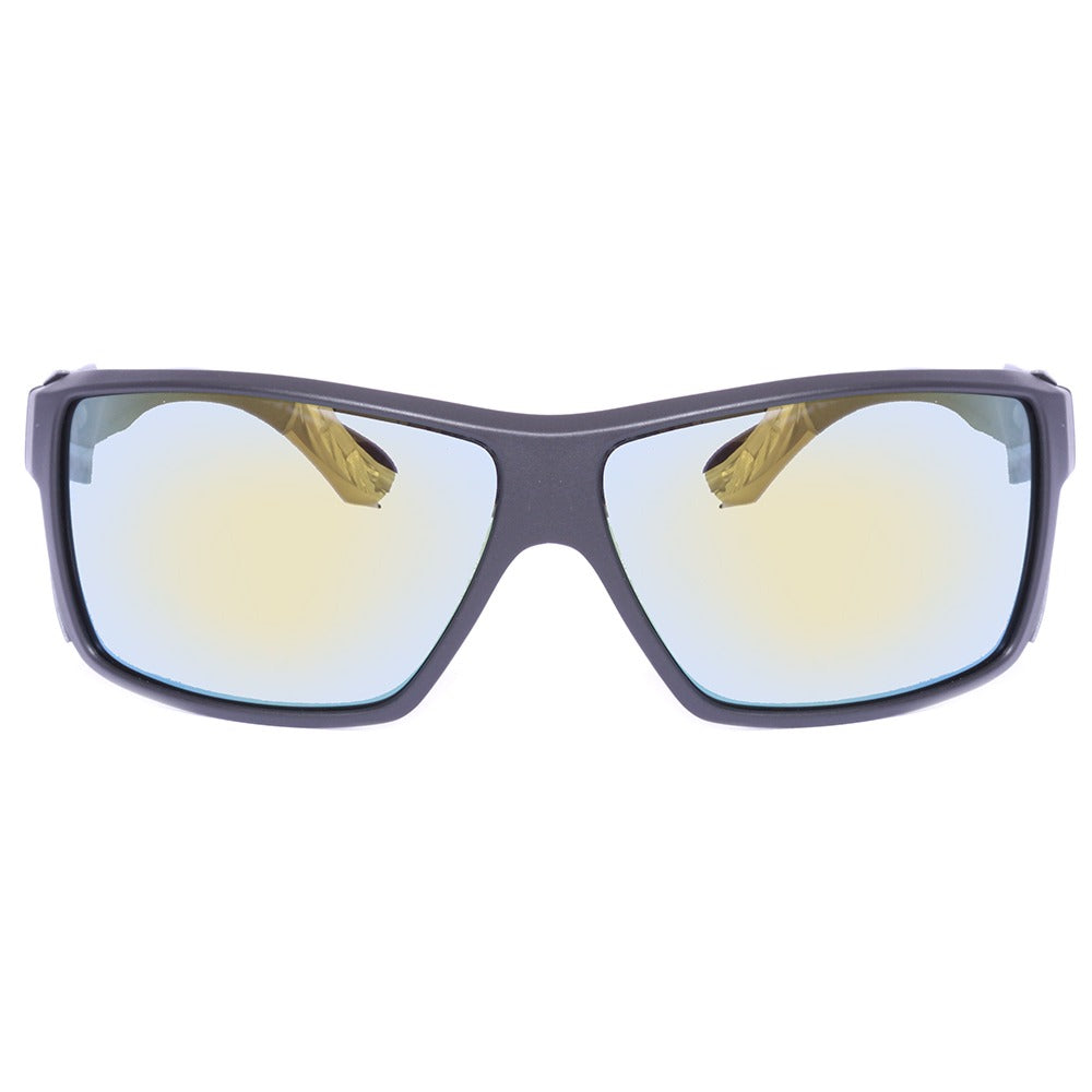 Mormaii Side Shield Preto Fosco/ Amarelo e Verde Espelhado - Lente 7,0 cm