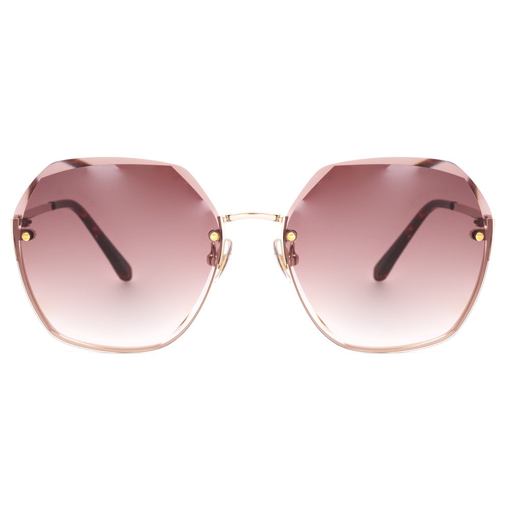 Colcci C0192 Dourado Brilho/ Marrom Degradê - Lente 6,0 cm