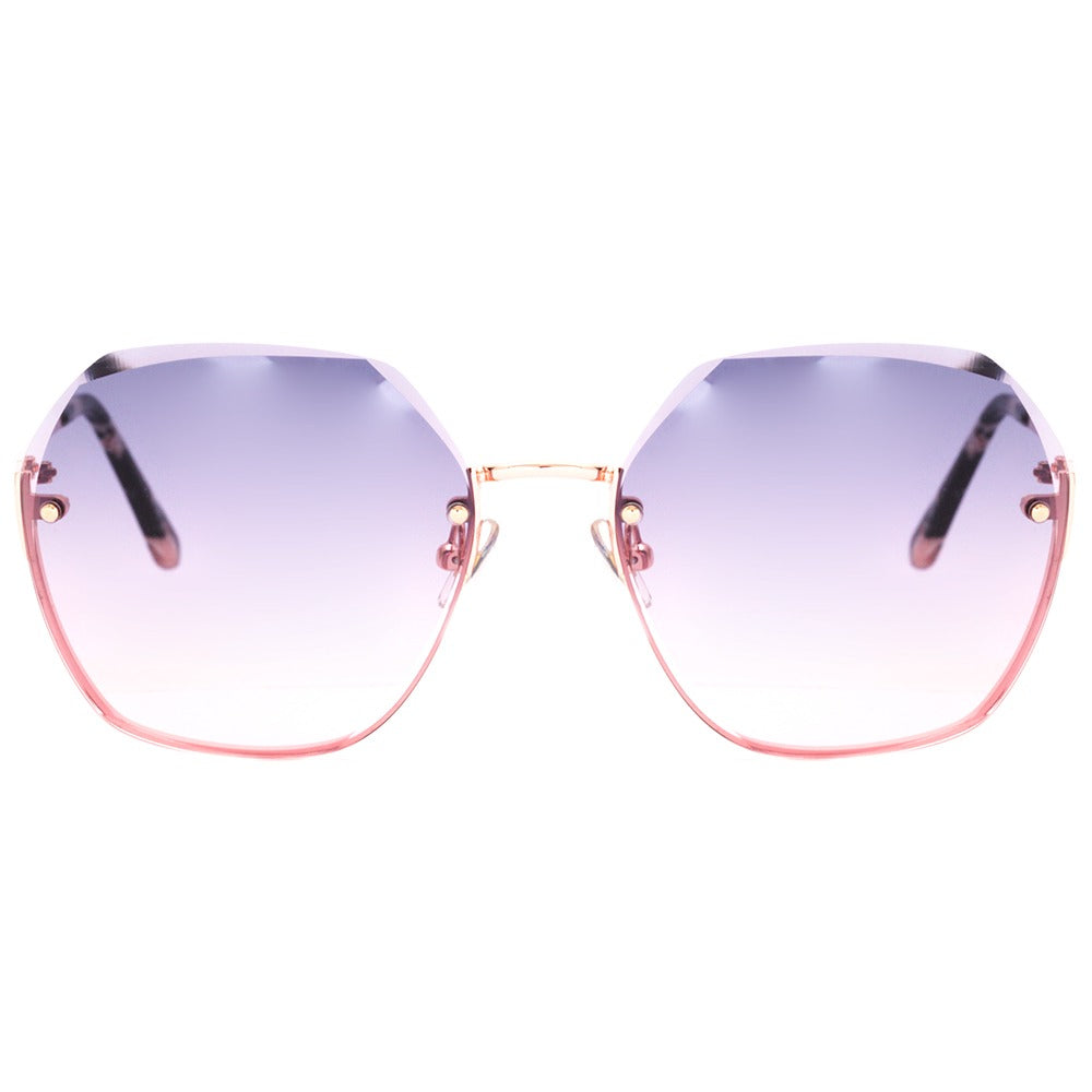 Colcci C0192 Rosê Brilho/ Azul e Rosa Degradê - Lente 6,0 cm