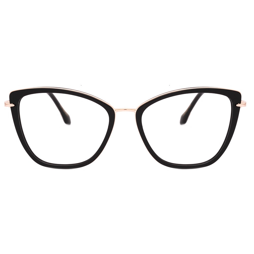 Ana Hickmann AH1423N A01 Preto e Dourado Brilho - Lente 5,5 cm
