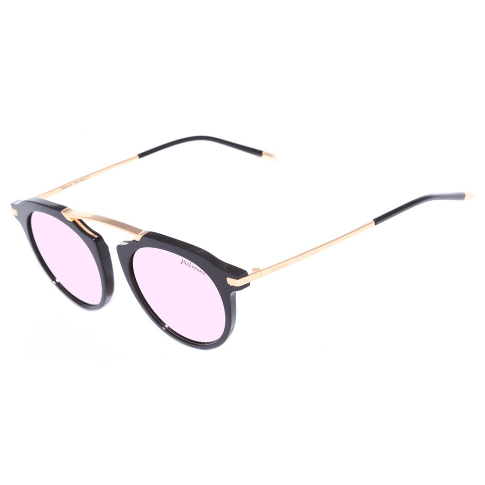 Hickmann HI 9030 A03 Preto e Dourado Brilho/ Rosa Espelhado - Lente 5,2 cm