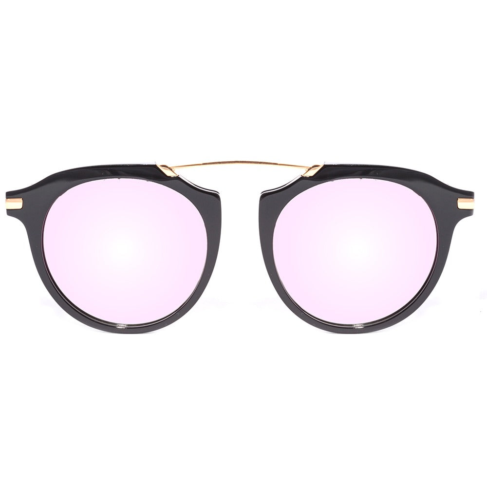 Hickmann HI 9030 A03 Preto e Dourado Brilho/ Rosa Espelhado - Lente 5,2 cm