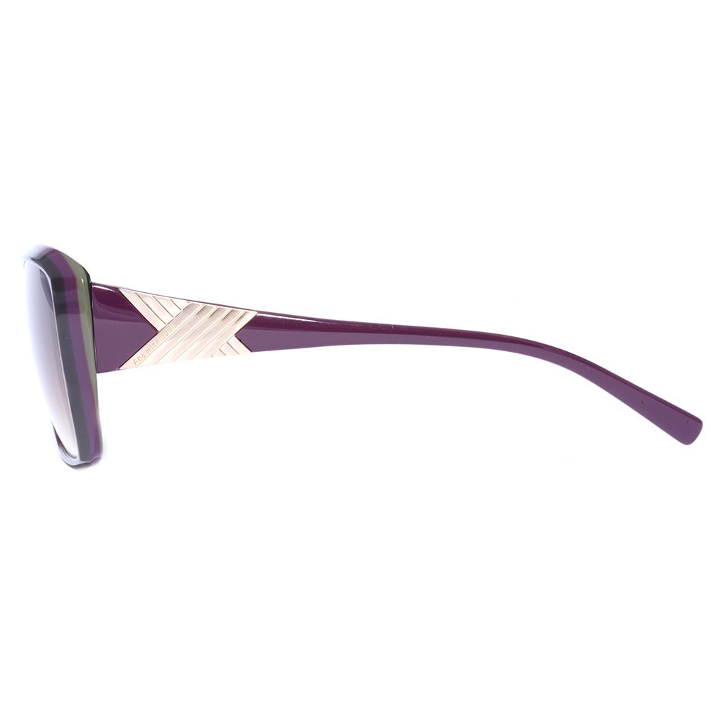 Ana Hickmann AH 9146 E31 Roxo e Verde Brilho/ Marrom Degradê - Lente 5,8 cm - Sol