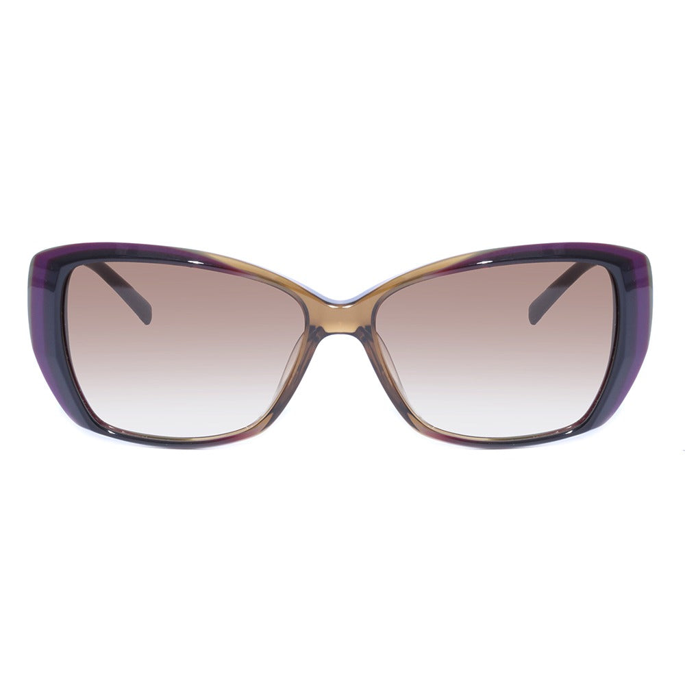 Ana Hickmann AH 9146 E31 Roxo e Verde Brilho/ Marrom Degradê - Lente 5,8 cm - Sol