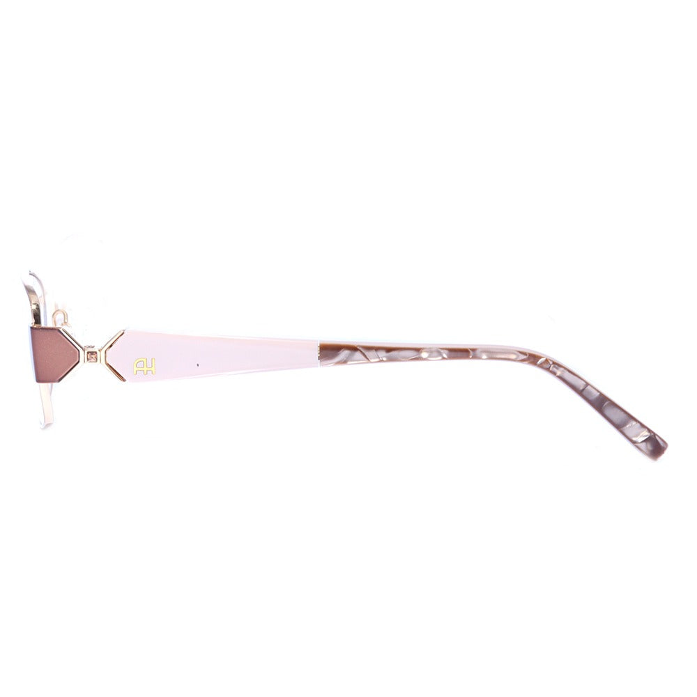 Ana Hickmann AH1160 04GS Duo Fashion Dourado e Marrom Brilho - Grau - 52 mm