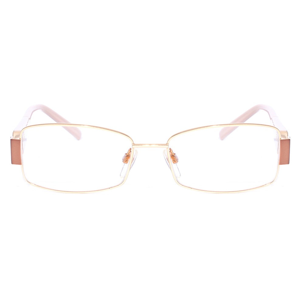 Ana Hickmann AH1160 04GS Duo Fashion Dourado e Marrom Brilho - Grau - 52 mm