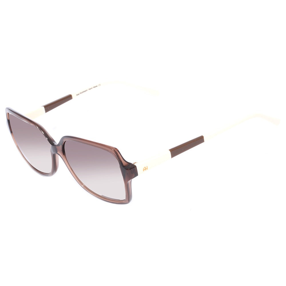 Ana Hickmann AH9165 B02 Marrom e Bege Brilho/ Marrom Degradê - Lente 5,8 cm - Sol