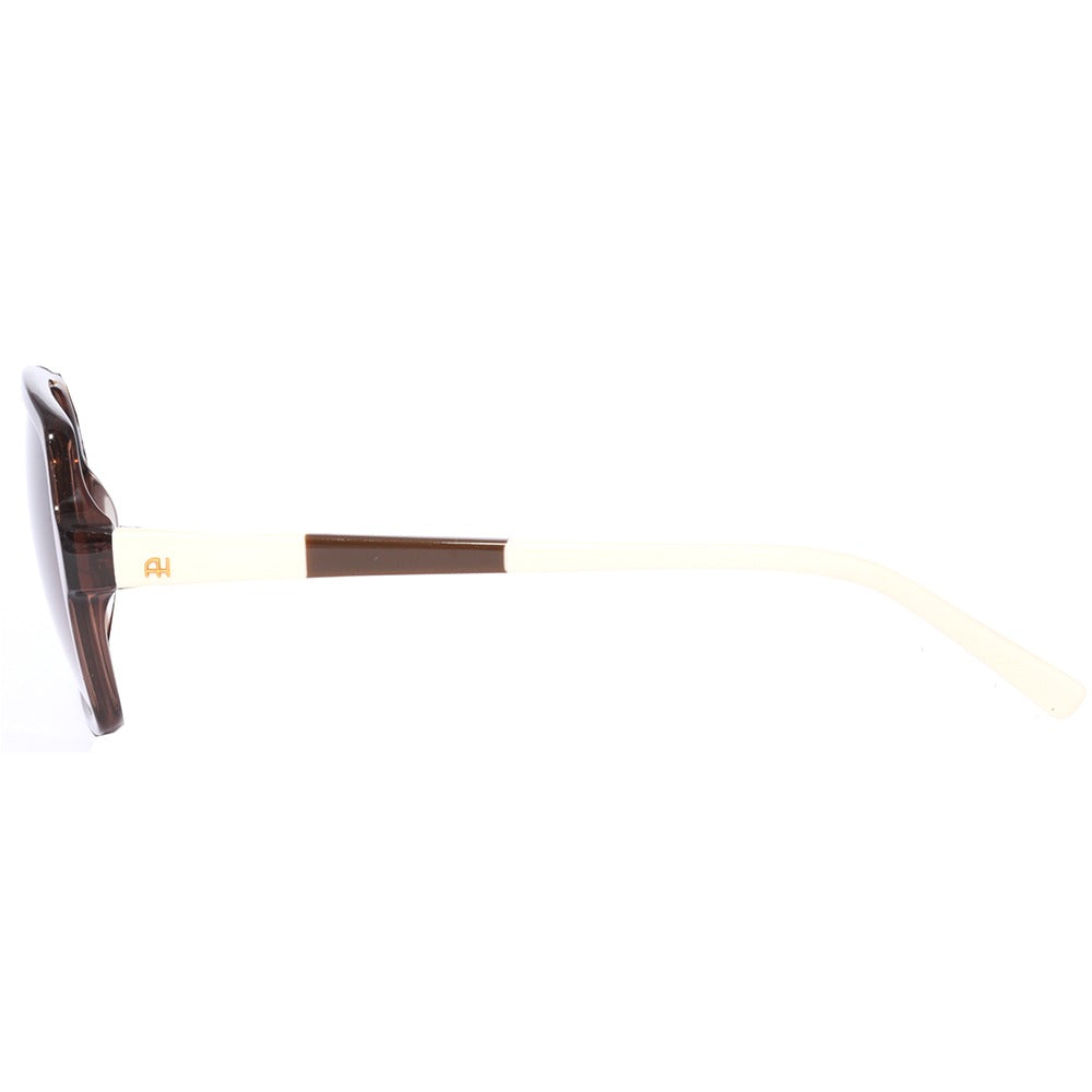 Ana Hickmann AH9165 B02 Marrom e Bege Brilho/ Marrom Degradê - Lente 5,8 cm - Sol