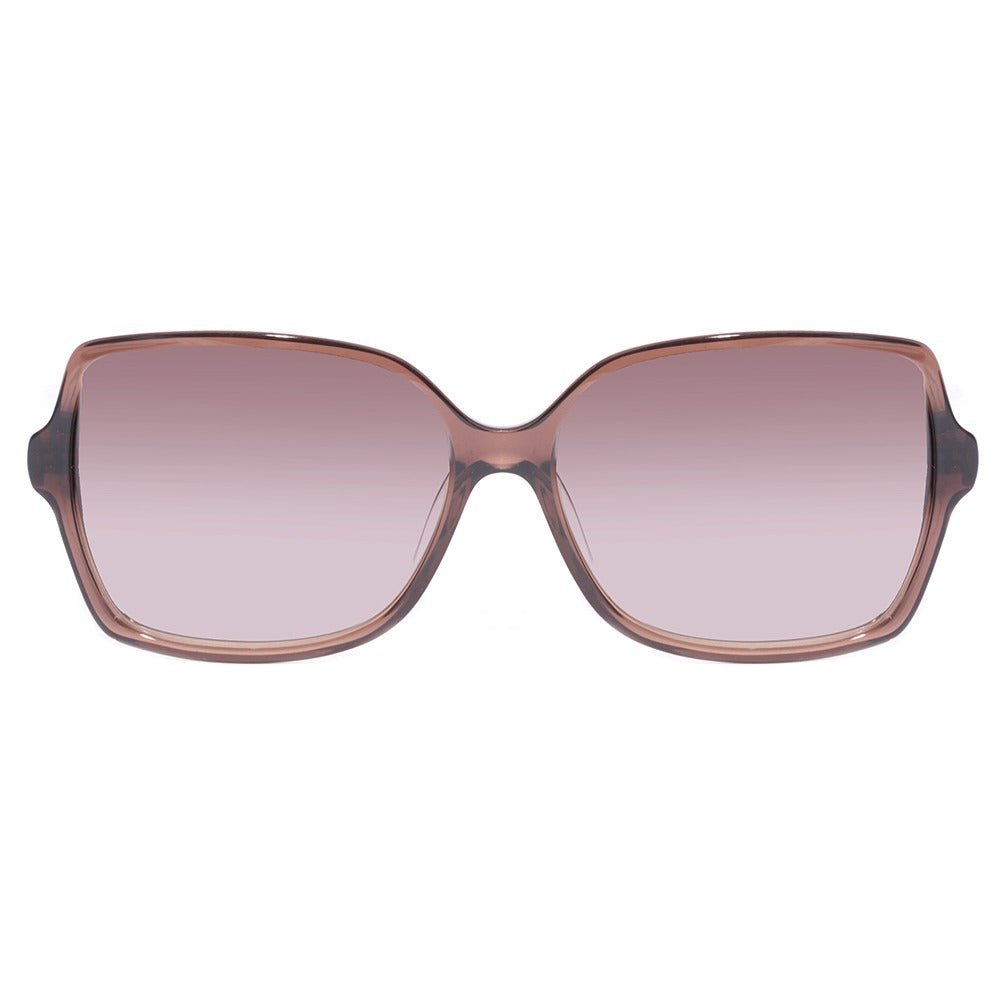 Ana Hickmann AH9165 B02 Marrom e Bege Brilho/ Marrom Degradê - Lente 5,8 cm - Sol