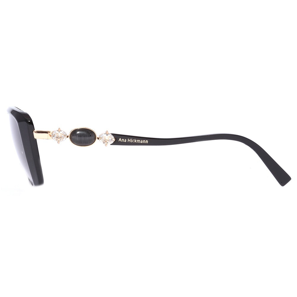 Ana Hickmann AH9201 A01 Preto Brilho/ Preto Degradê - Lente 5,6 cm