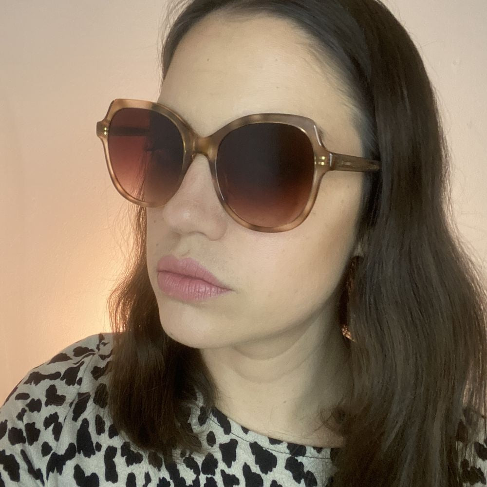 Anima Sou Bom G21 Marrom Mesclado Marrom Degradê - Sol - 57 mm