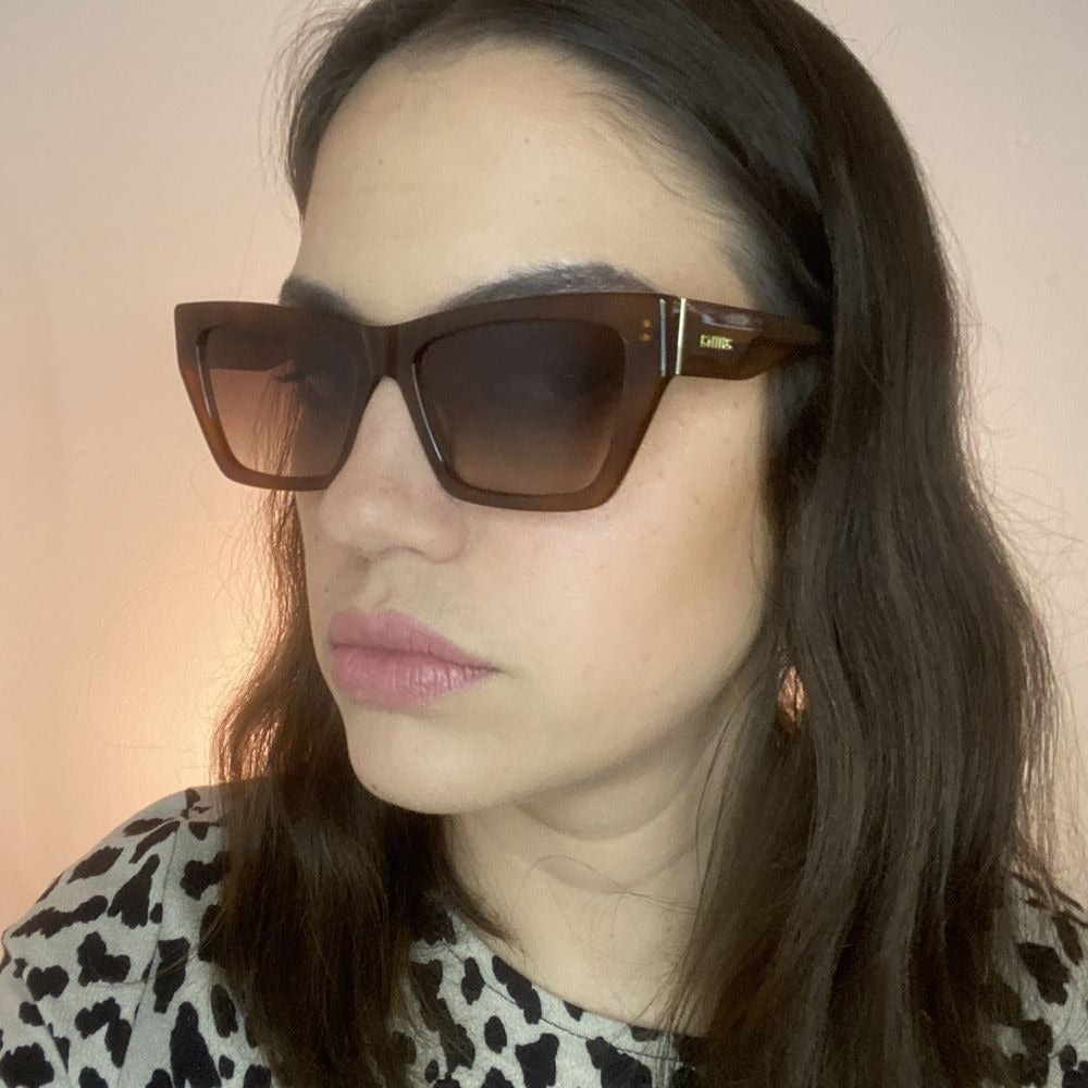 Anima Sou Esperta G22 Marrom Mesclado Marrom Degradê  - Sol - 55 mm