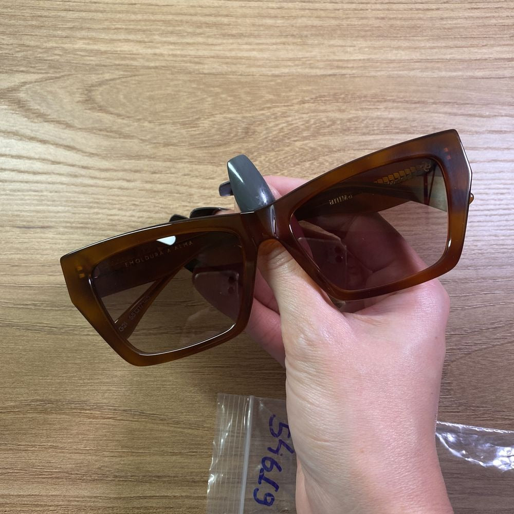 Anima Sou Esperta G22 Marrom Mesclado Marrom Degradê  - Sol - 55 mm