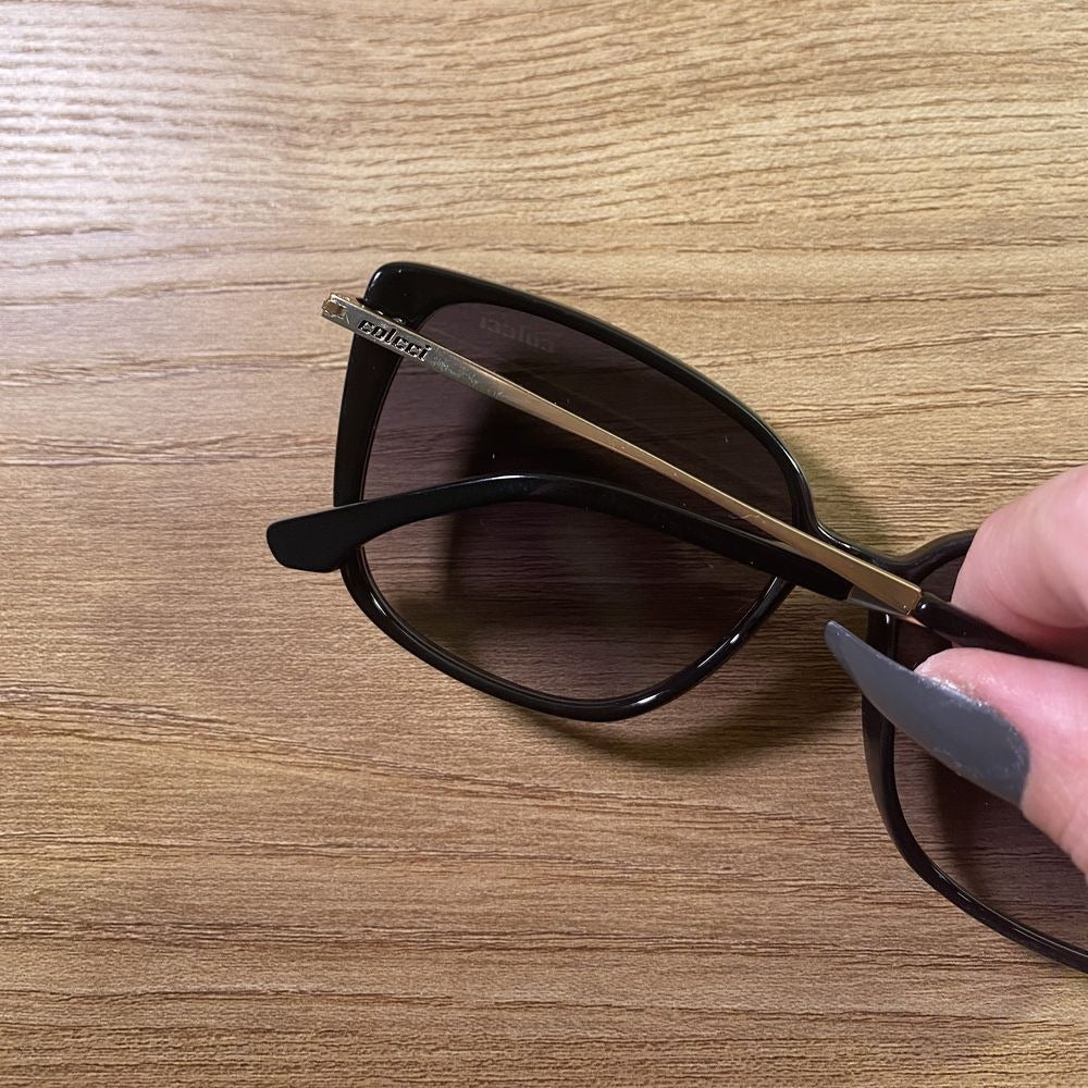 Colcci Camila Queiroz Judy Sun Preto e Vermelho Brilho/ Preto Degradê - Lente 5,4 cm