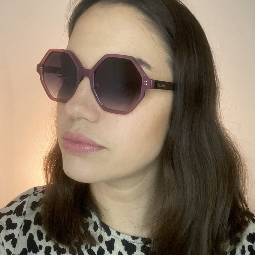 Colcci Otto Rosa Translúcido Brilho/ Preto Degradê - Lente 5,2 cm  - Sol