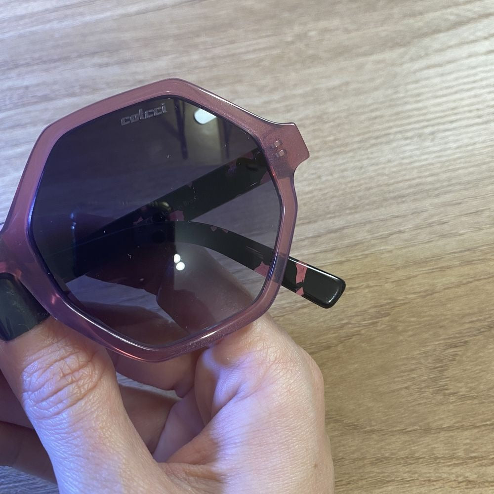 Colcci Otto Rosa Translúcido Brilho/ Preto Degradê - Lente 5,2 cm  - Sol