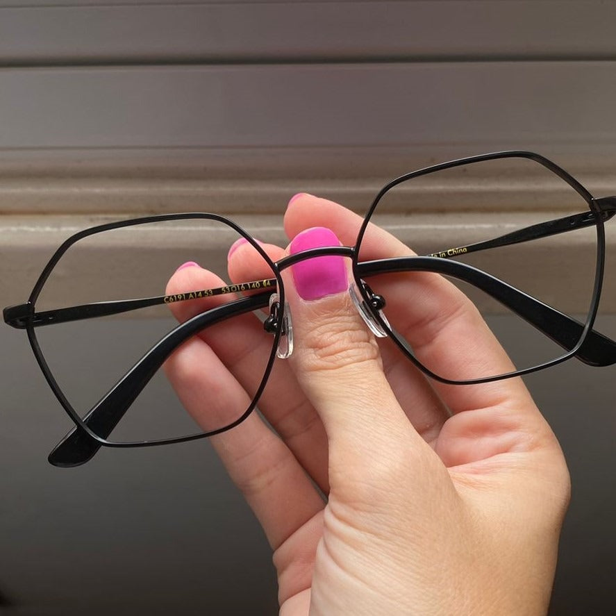 Colcci C6191 Preto Brilho - Lente 5,3 cm - Grau