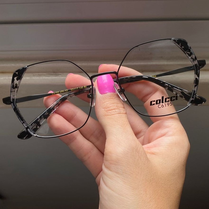 Colcci C6195 Preto Fosco - Lente 5,3 cm - Grau