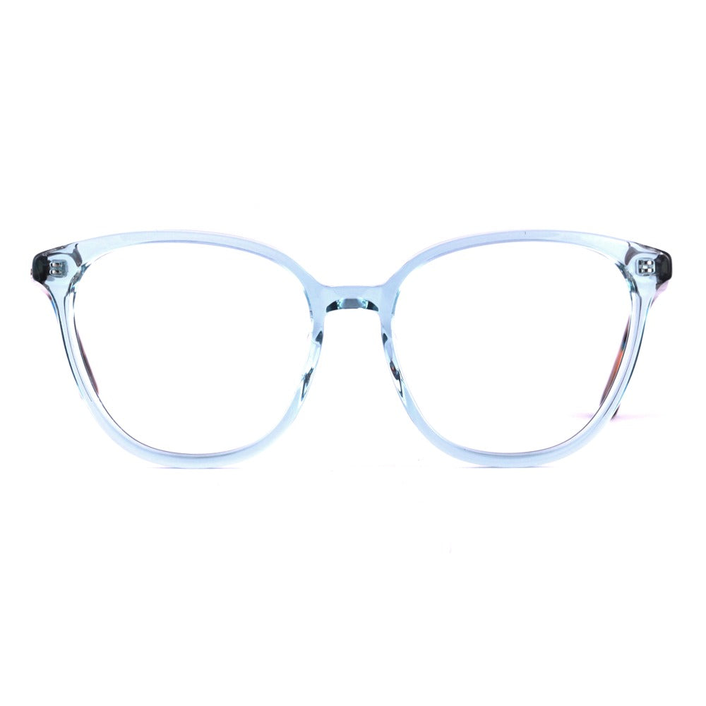 Colcci Livia Azul Translúcido e Marrom Mesclado - 55 mm - Grau