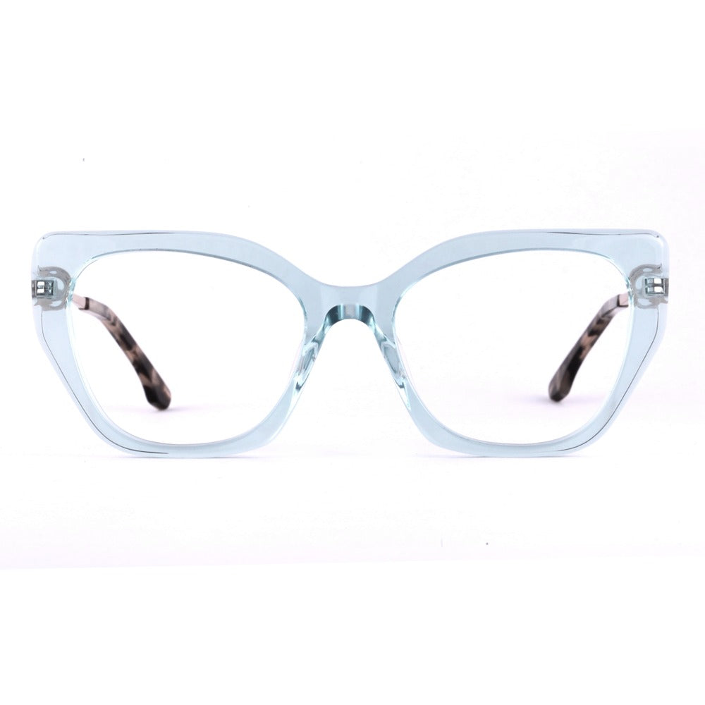 Colcci Jade Azul Translúcido e Dourado Brilho - Lente 5,5 cm - Grau