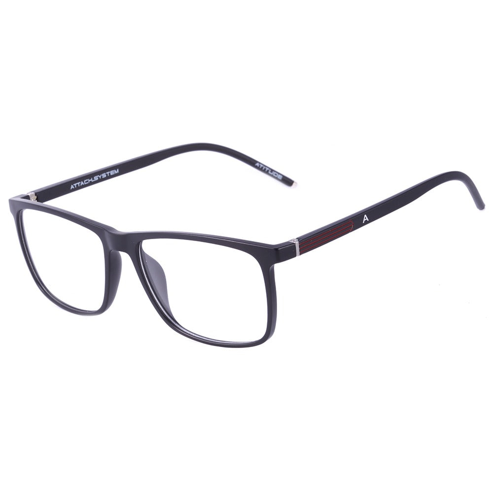 Atitude Attach Square A01 Clip On - Lente 5,4 cm - Grau