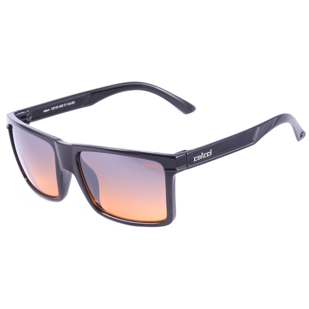 Colcci Adam Preto Brilho/ Laranja Degradê - Lente 6,1cm