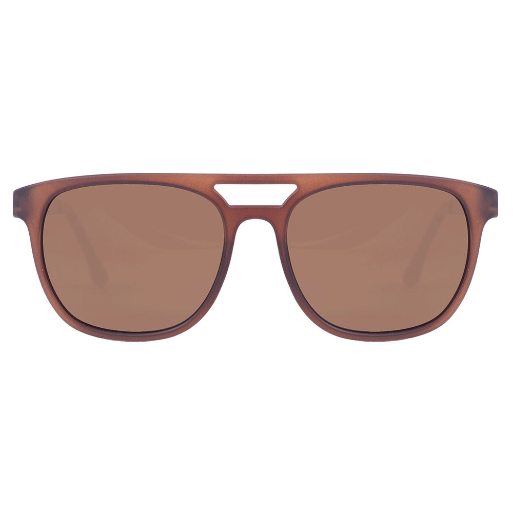 Colcci Apolo Marrom Translúcido Fosco/ Marrom - Lente 5,6 cm - Sol