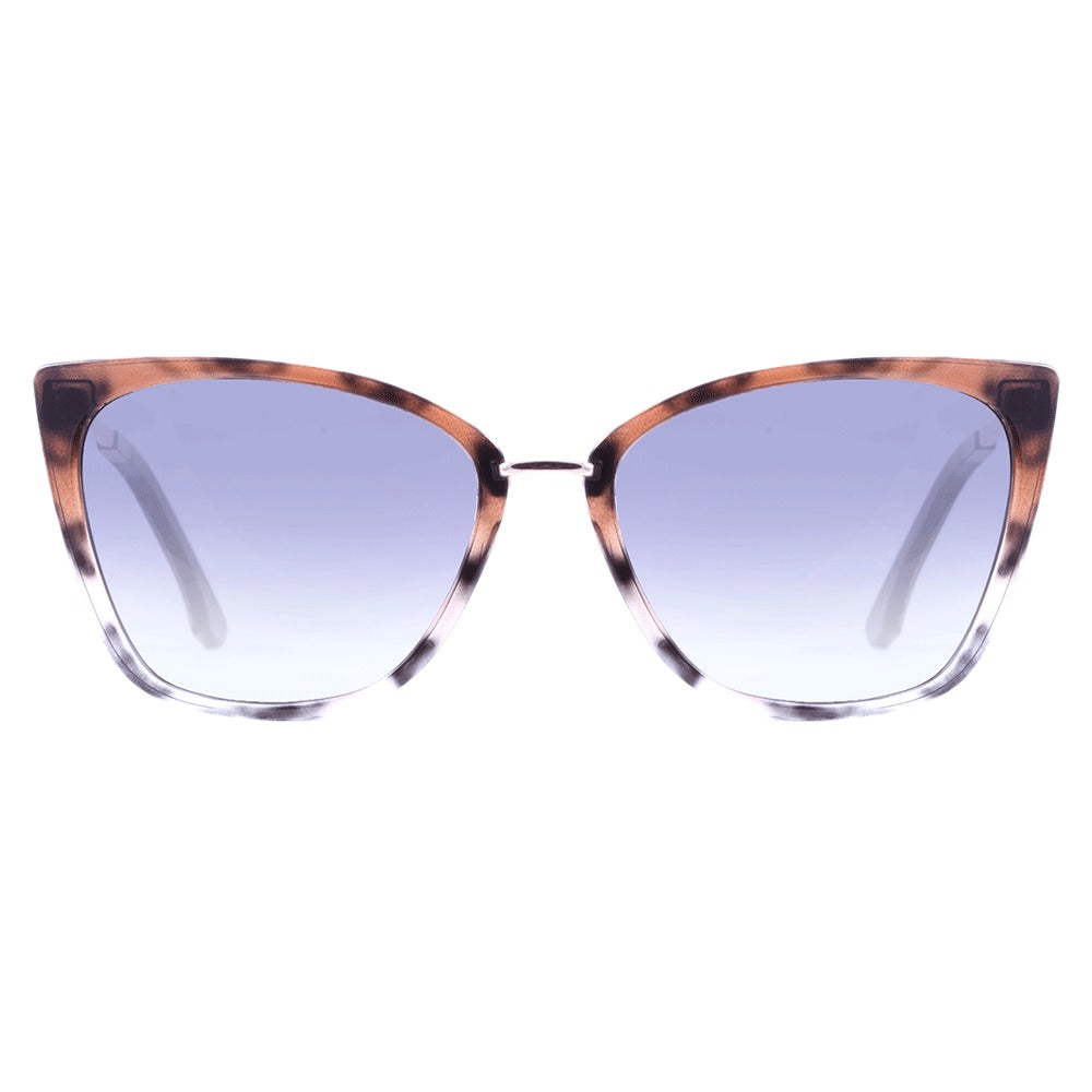 Colcci Aretha Preto e Marrom Mesclado Brilho/ Preto Degradê - Lente 5,3 cm - Sol