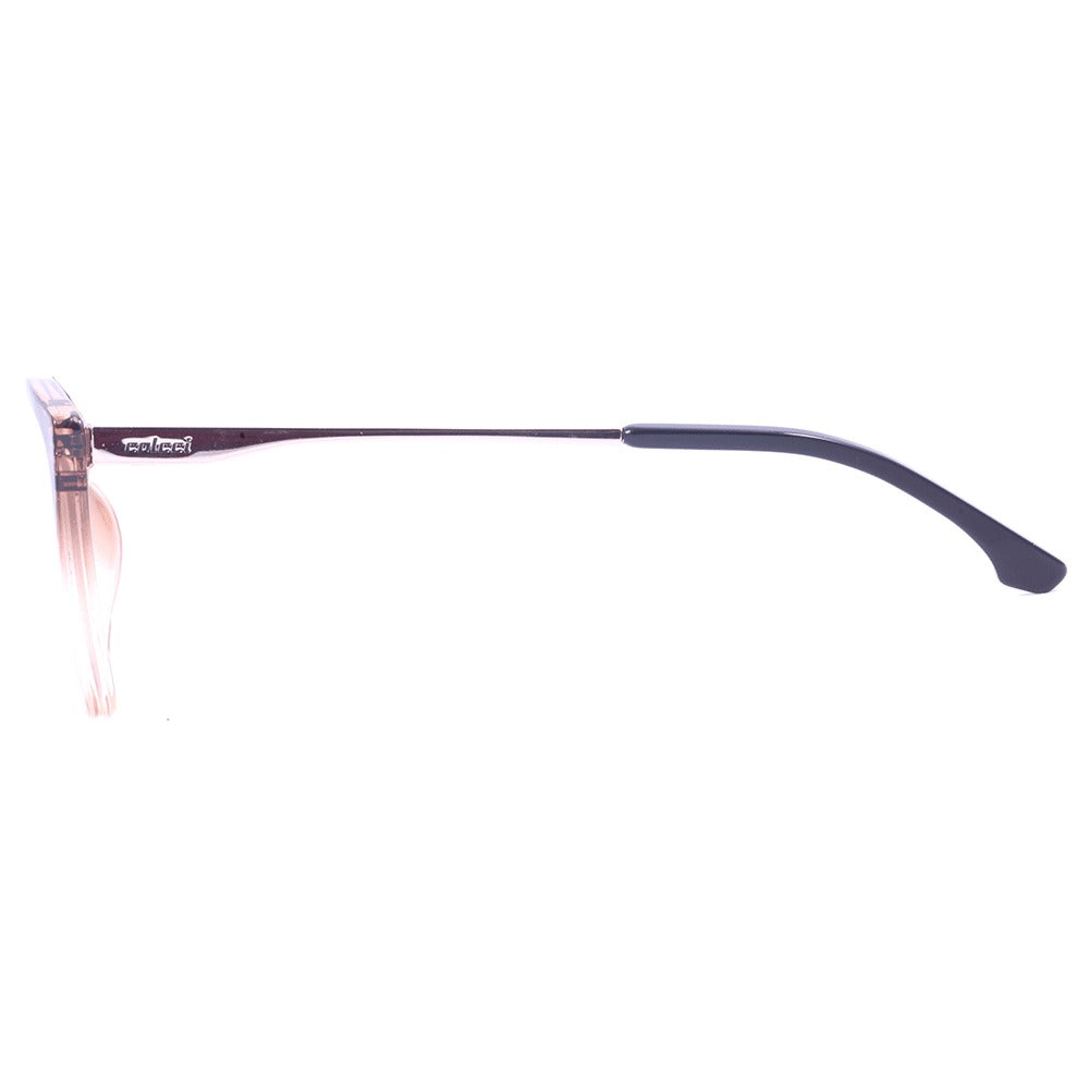 Clip On Colcci Bandy 4 Marrom Translúcido Brilho/ Marrom Degradê - Lente 5,7 cm - Grau