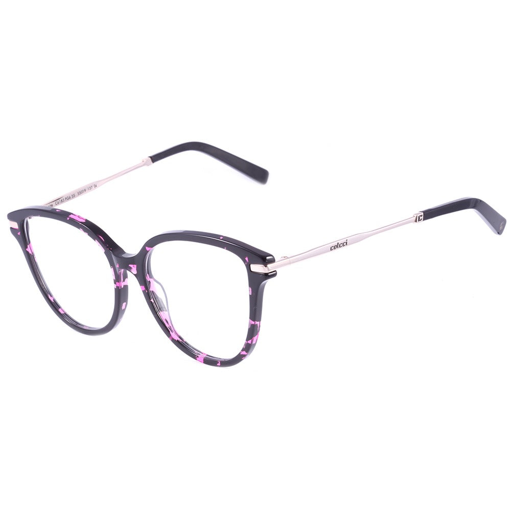 Colcci Maitê Preto e Rosa Mesclado Brilho - 55mm - Grau