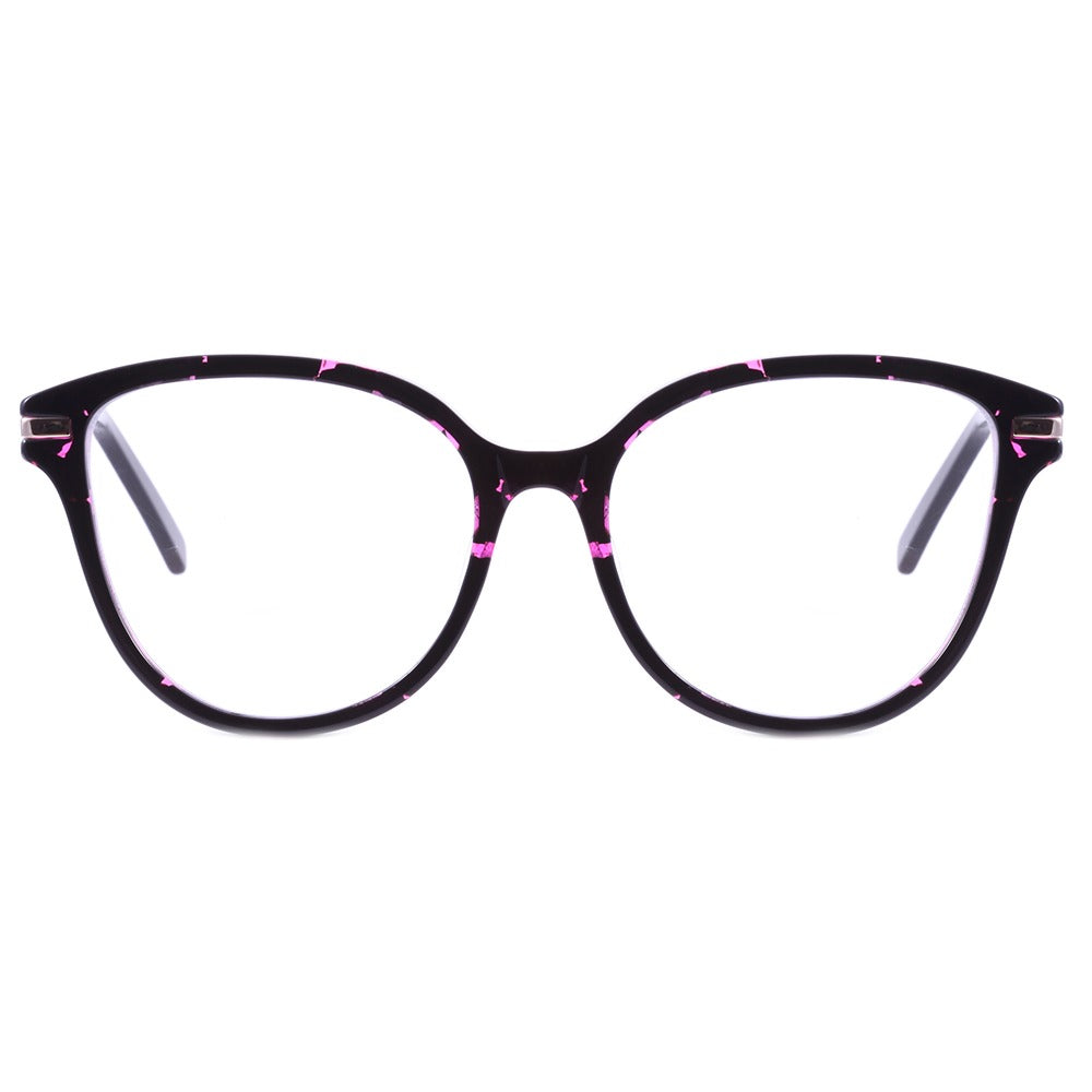 Colcci Maitê Preto e Rosa Mesclado Brilho - 55mm - Grau