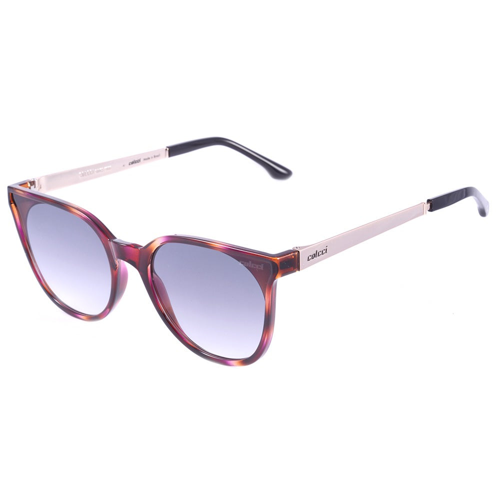 Colcci Cora Marrom e Roxo Mesclado Brilho/ Cinza Degradê - Lente 5,2cm