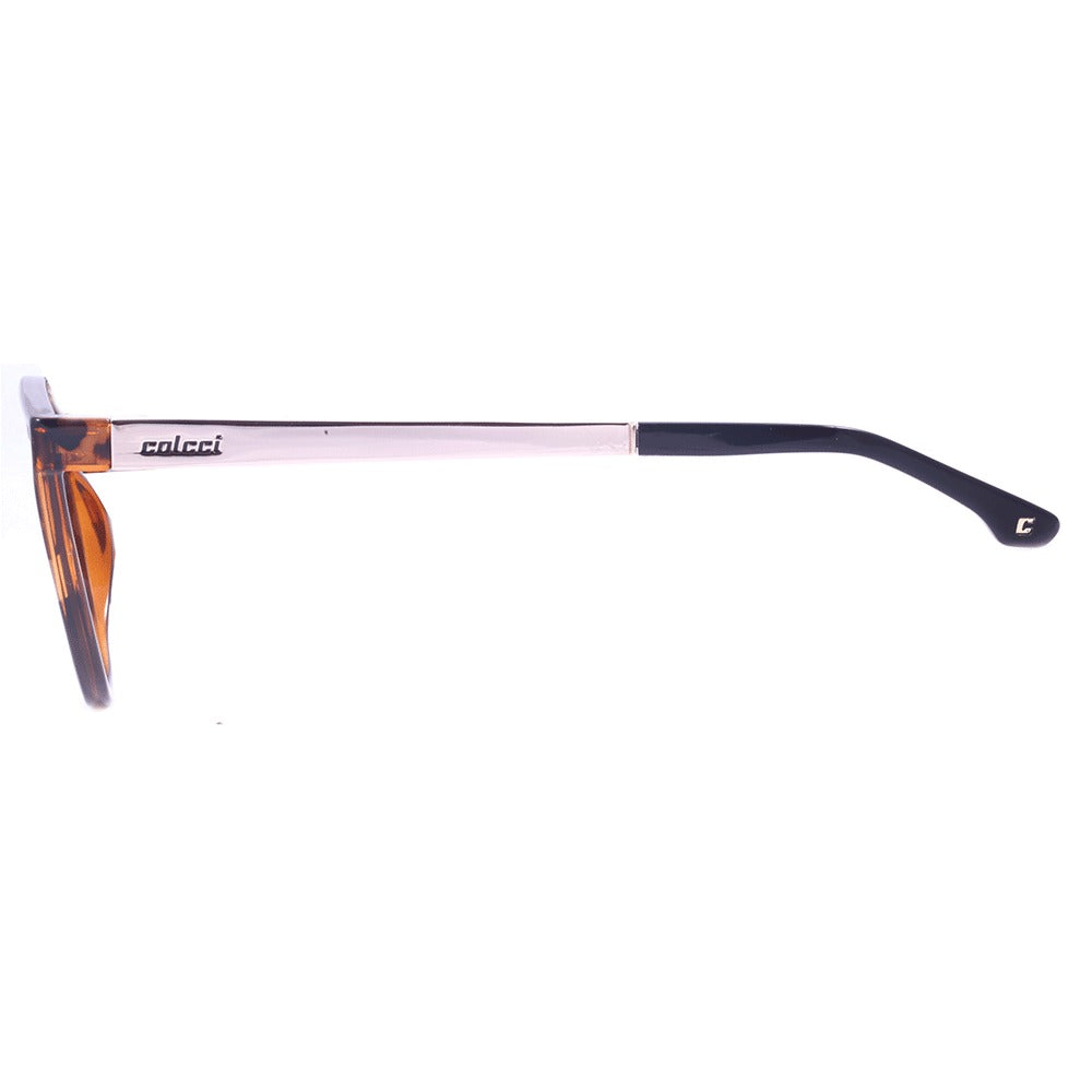 Colcci Cora Azul Marrom Mesclado e Preto Brilho/ Marrom Degradê - 52 mm - Sol