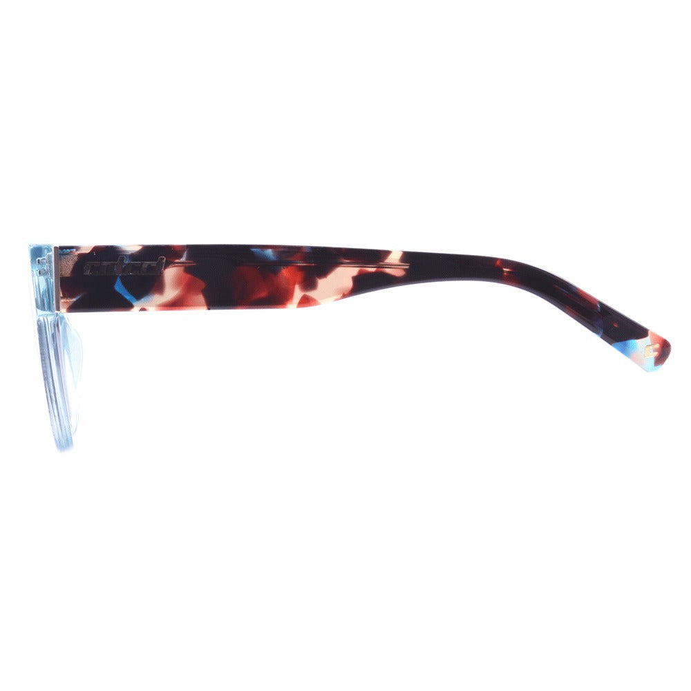 Colcci Cris Azul Translúcido e Marrom Mesclado/ Preto Degradê - 54 mm - Sol