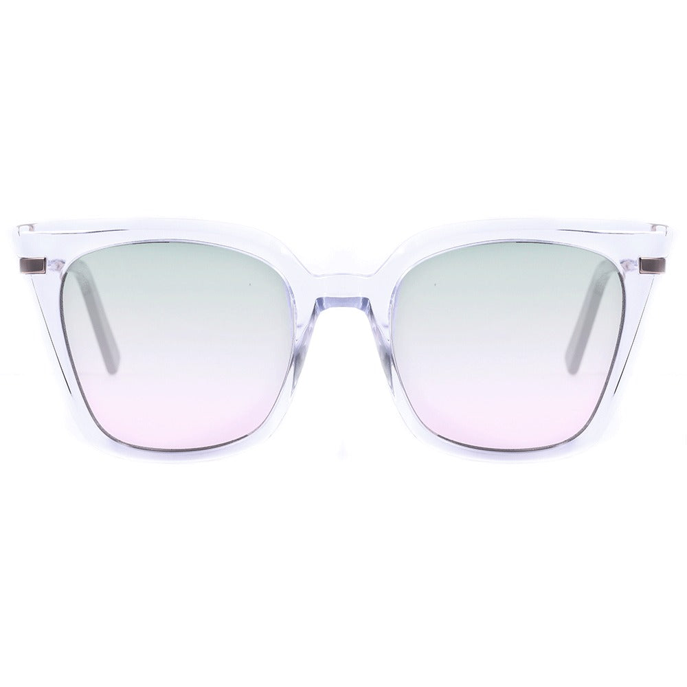 Colcci Dani Transparente Brilho/ Verde e Rosa Degradê - 54 mm