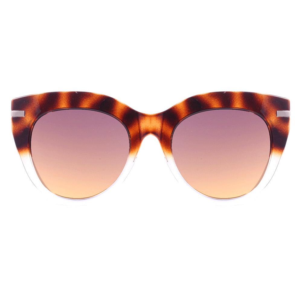 Colcci Karen Marrom Mesclado e Transparente Brilho/ Degradê - Lente 4,8 cm - Sol