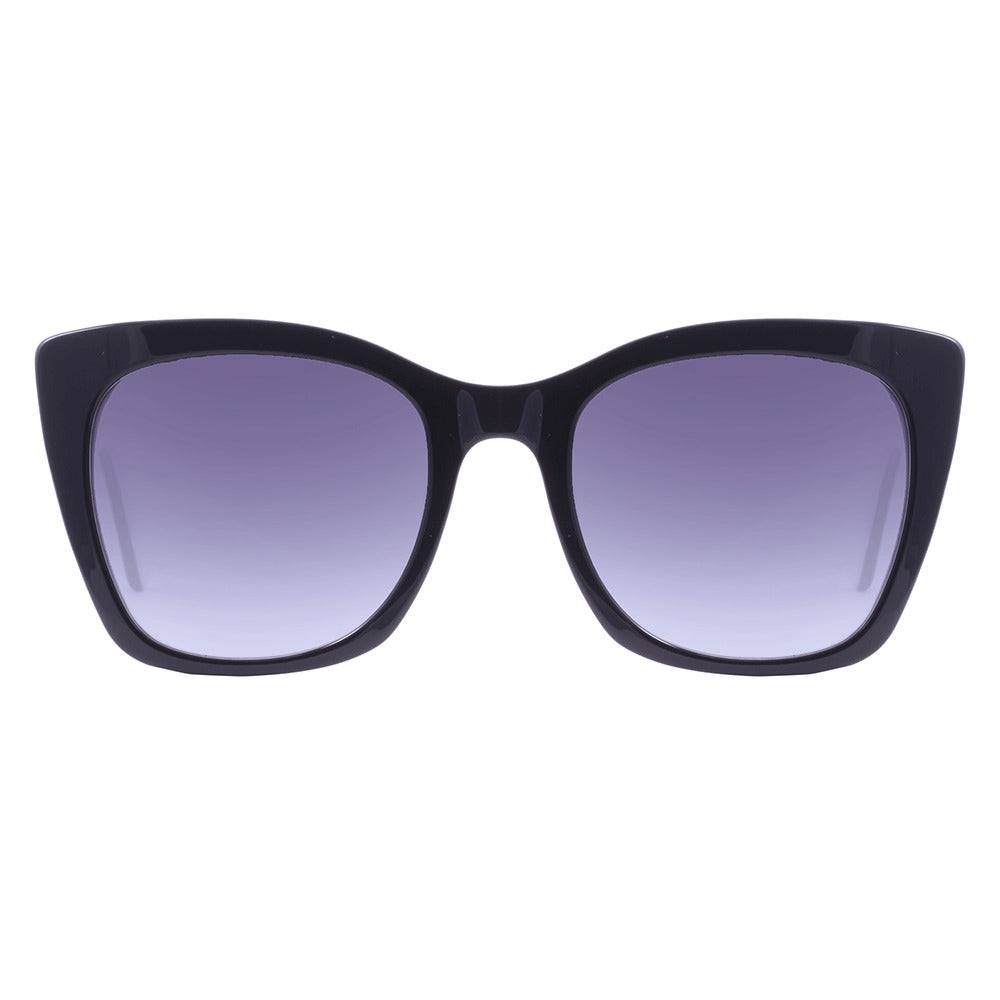 Colcci May Preto e Branco Brilho/ Preto Degradê - 52 mm - Grau