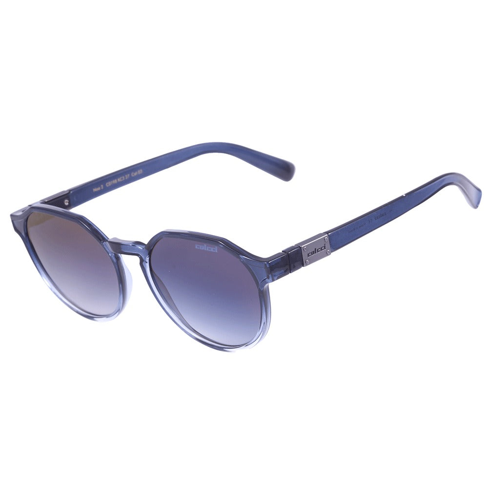 Colcci Noa 2 Azul Translúcido Brilho/ Azul Degradê - 53 mm - Sol