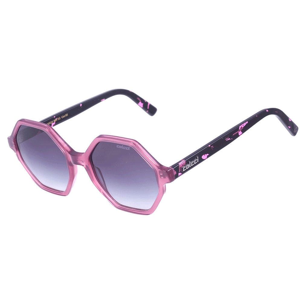 Colcci Otto Rosa Translúcido Brilho/ Preto Degradê - Lente 5,2 cm  - Sol